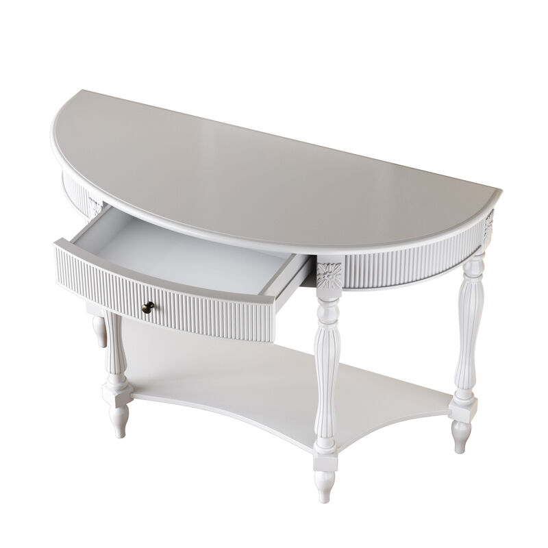 Muxtur Half Moon Console Table image number 5