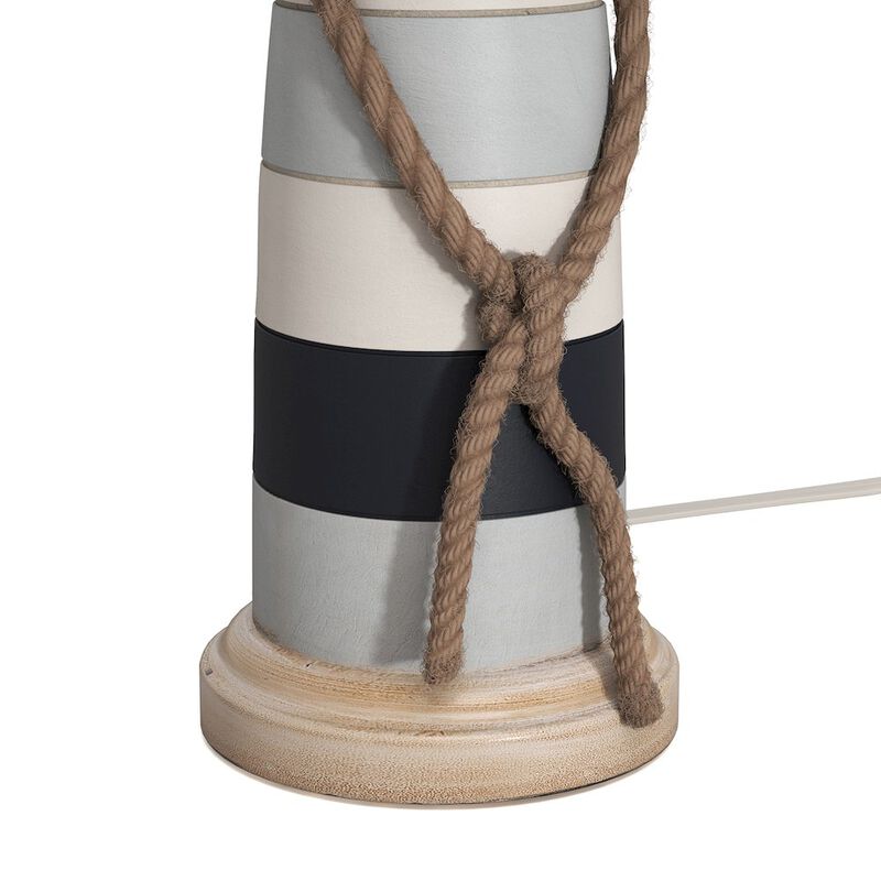 Lux Lighting Buoy 27 Poly Coastal Table Lamp, Tri-color, (Set of 2)