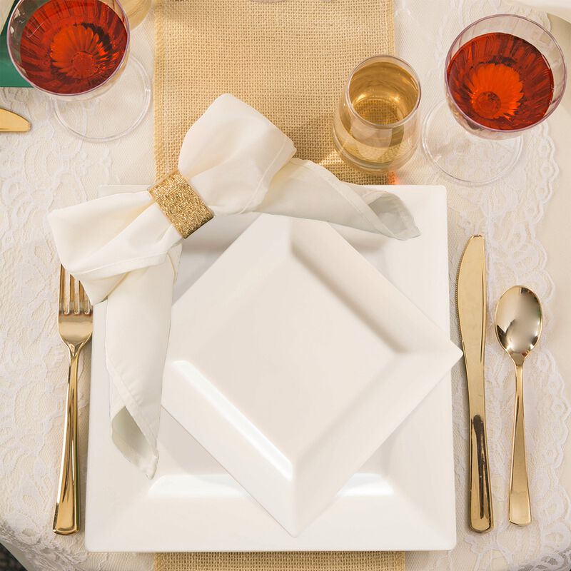 Square Plastic Wedding Value Set (30 Sets) image number 7