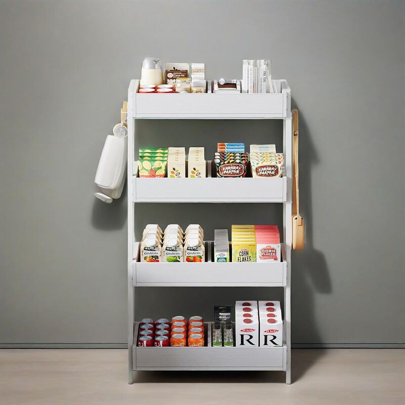 4-Tier Metal Retail Display Rack Stand for Products, Snacks & Accessories image number 1