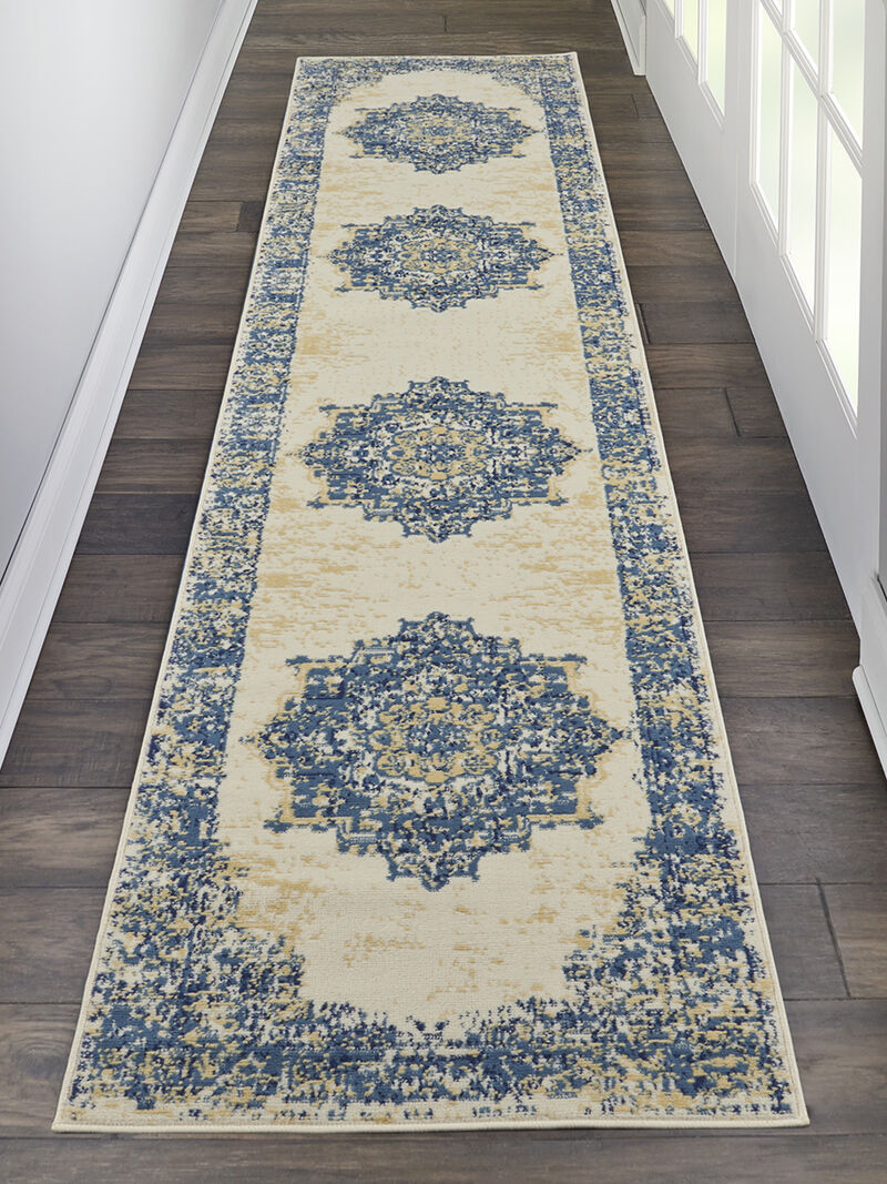 Grafix GRF14 White 2'3" x 7'6" Rug