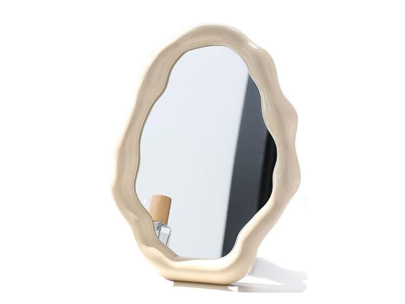 White Cloud Tabletop Vanity Mirror with Adjustable Bracket image number 0