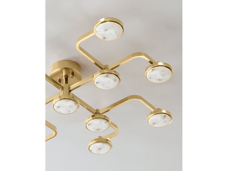 Meander Semi Flush Mount Light