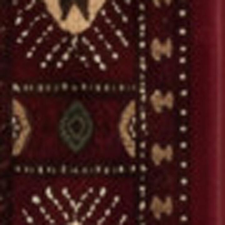 HomeRoots Floral Medallion Runner Rug