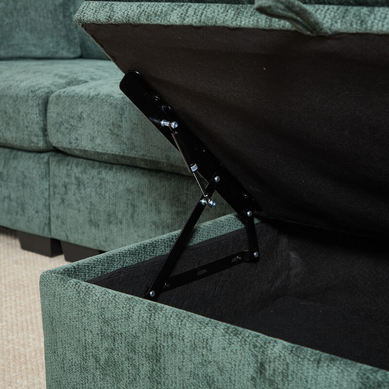 Bomzik Modern Storage Sectional Sofa with Dual USB image number 6