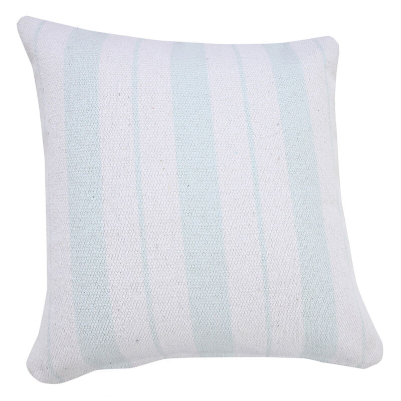 Textured 100% Cotton Coastal Zippered Pillow &ndash; Modern Decorative Accent Cushion for Sofa or Bedroom