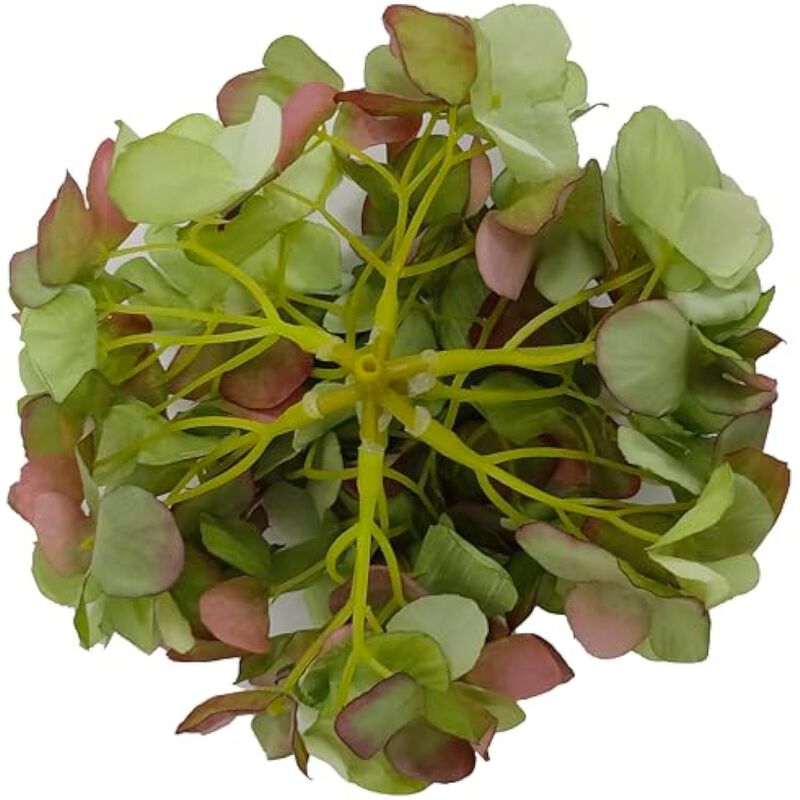 10 Piece Green Artificial Hydrangea Flower Heads Wedding Centerpiece Decor image number 3