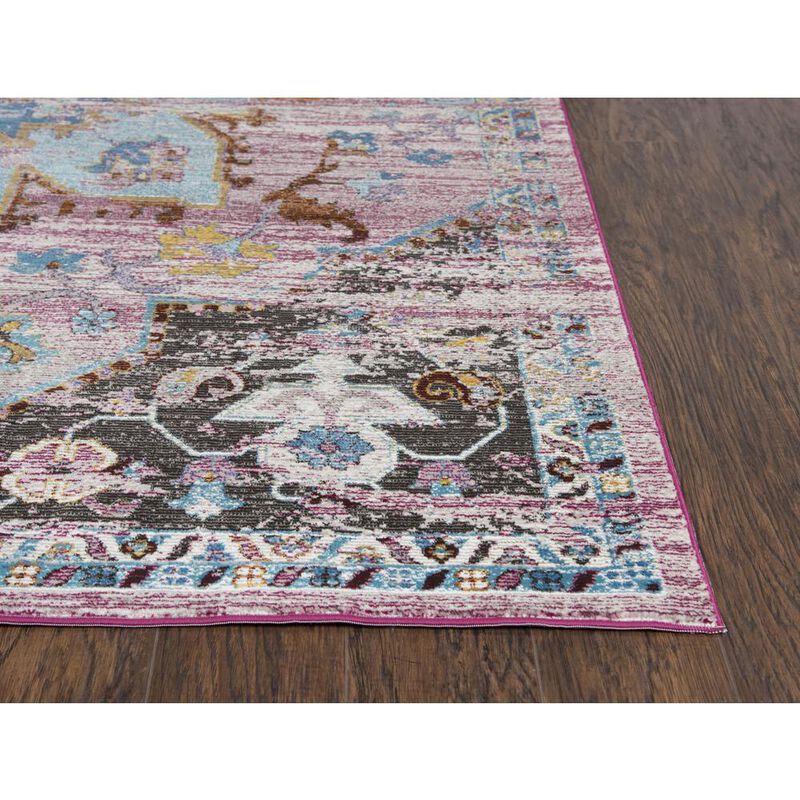 Morocco Gray 7'6" x 9'5" Power-Loomed Rug