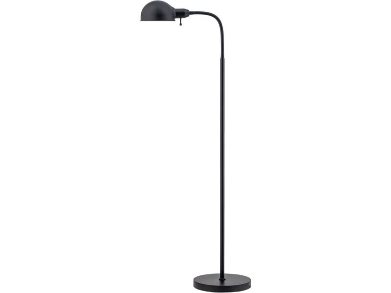 Adjustable Floor Lamp with Gooseneck Rotatable Shade E26 Socket Black image number 0