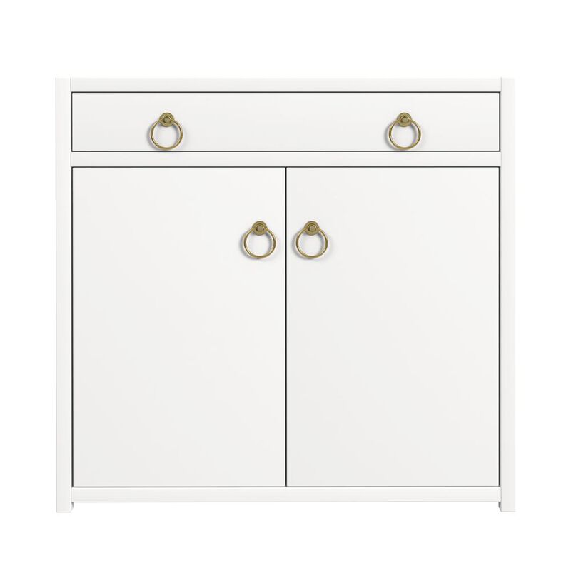 Butler Specialty Lark 2 Door Cabinet with Storage, White