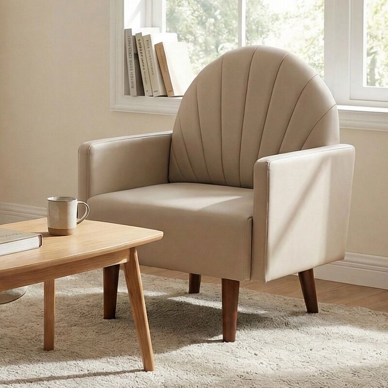 Stebab Pu Leather Accent Chair image number 6