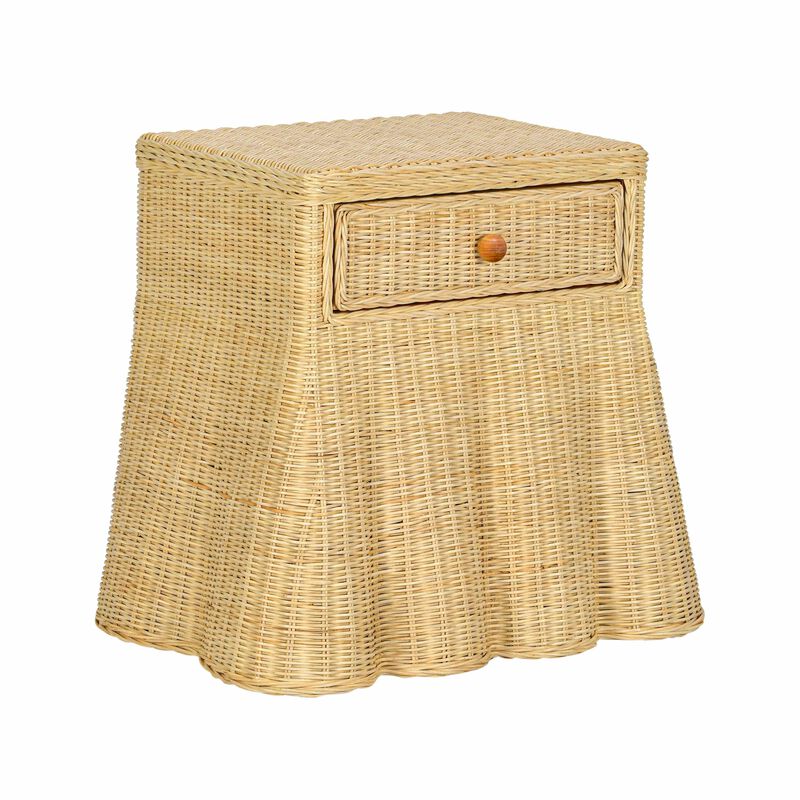 Pentra Natural Rattan Nightstand