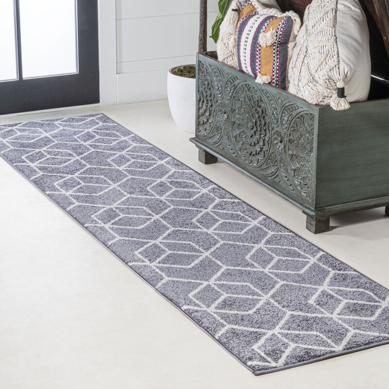 Tumbling Blocks Modern Geometric Area Rug