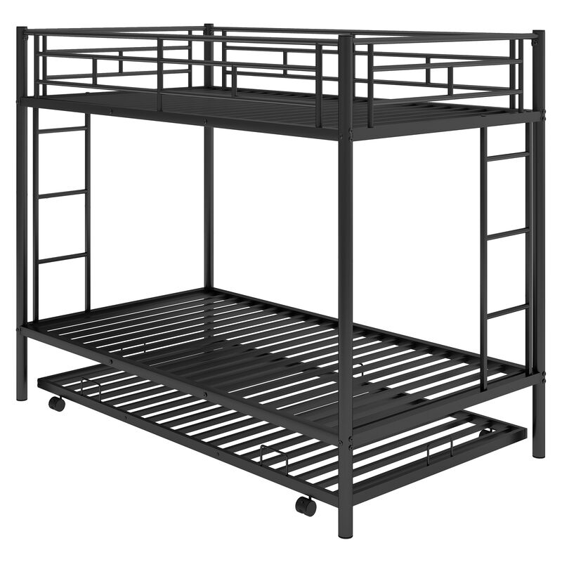Whisen Twin over Twin Bunk Bed with Trundle