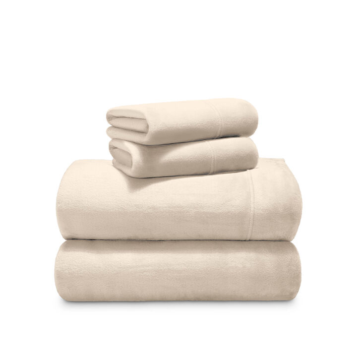 Velvety Soft Microplush Fleece Sheet Set