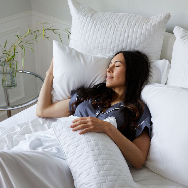 BedVoyage Luxury 100% viscose from Bamboo Quilted Euro Sham, 1pc