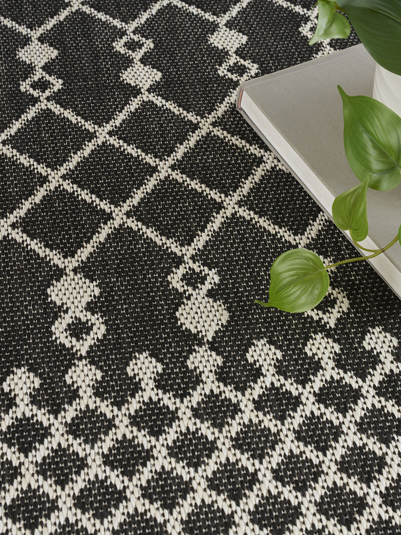 Positano POS02 Black 5' x 7' Rug