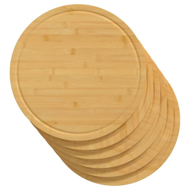 vidaXL Chopping Boards 6 pcs 11.8"x0.6" Bamboo