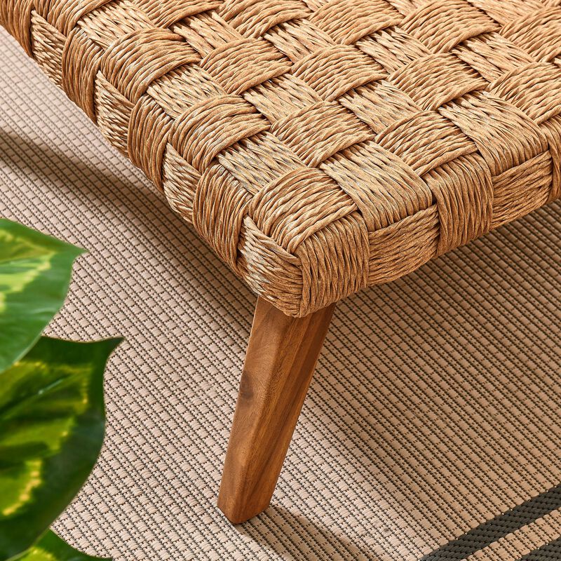 Modway Thames Outdoor Patio Wicker Outdoor Patio Rattan Coffee Table image number 3