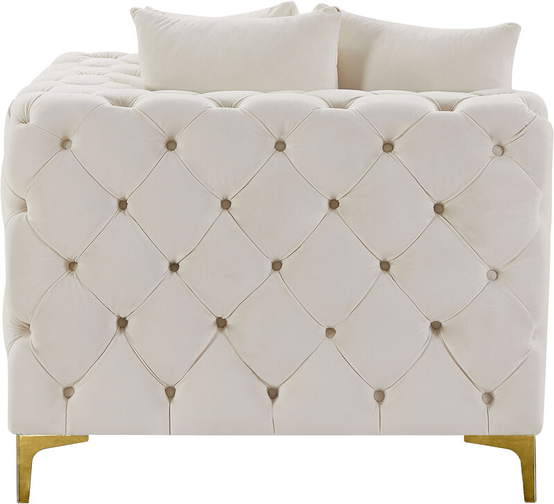 Meridian Furniture Tremblay Black Velvet Corner Chair image number 8