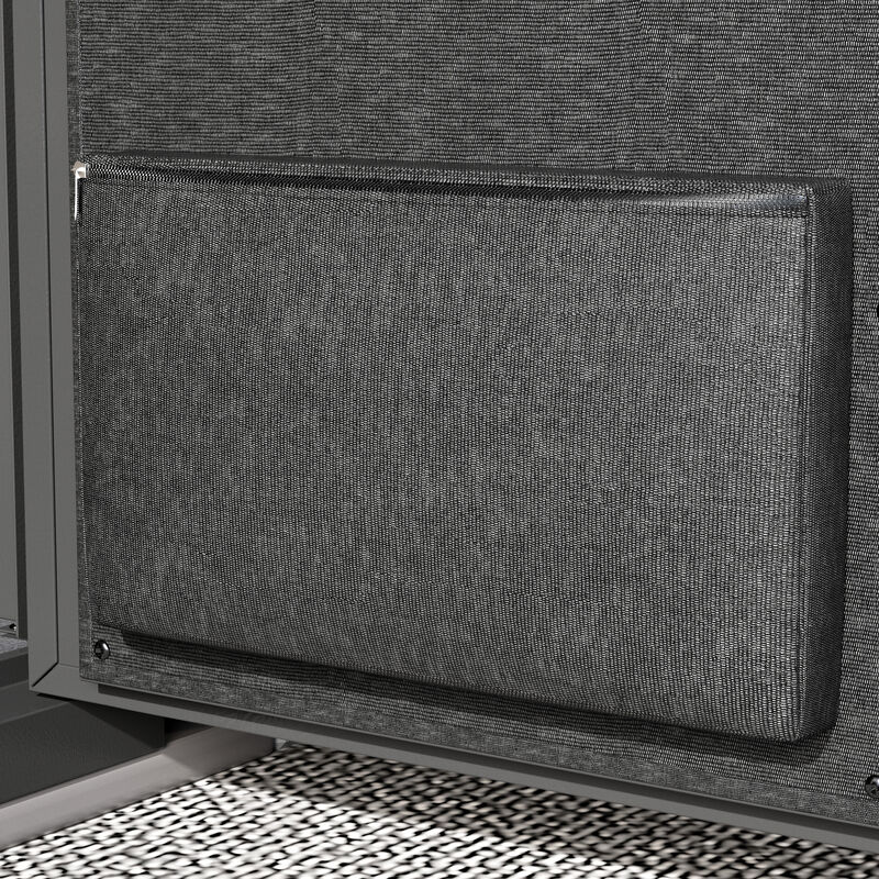 FUFU&GAGA Secure Gun Cabinet with 3-Point Locking Bolts, Key & Code Access, Adjustable Shelves & LED Light, (17.8 in. W x 15.8 in. D x 39.4 in. H), Black