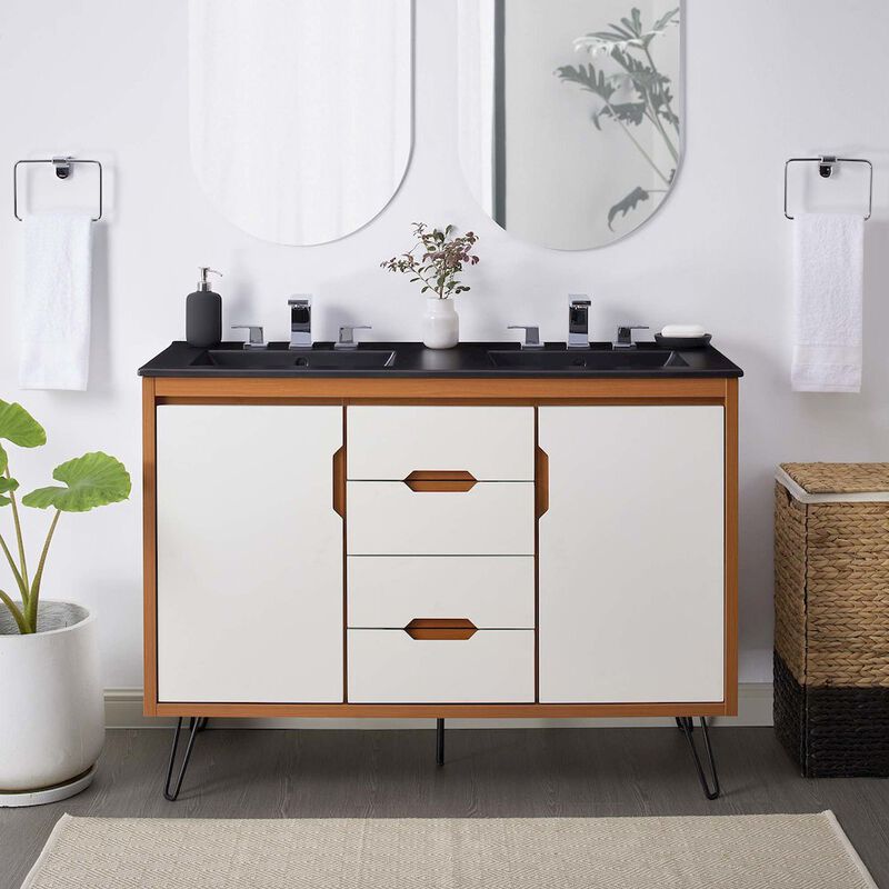 Energize 48" Double Sink Bathroom Vanity image number 8