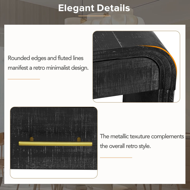 Merax Retro Open Style MDF Console Table