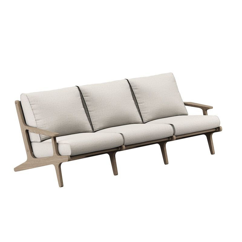 Saratoga Outdoor Patio Teak Sofa image number 0