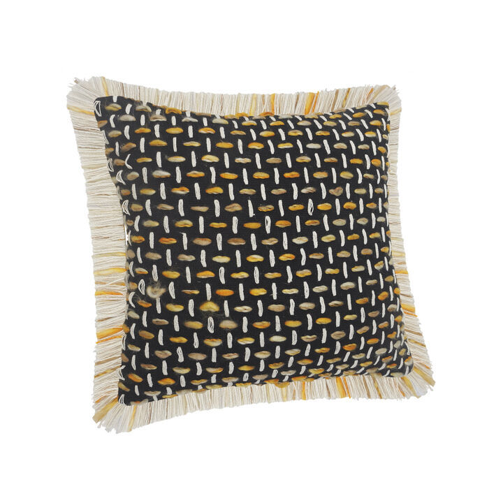 Geometric Zippered Pillow &ndash; Soft Polyester Cotton Blend Throw Cushion