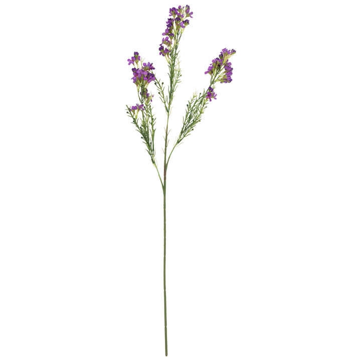 27" Purple Waxflower Artificial Silk Floral Spray