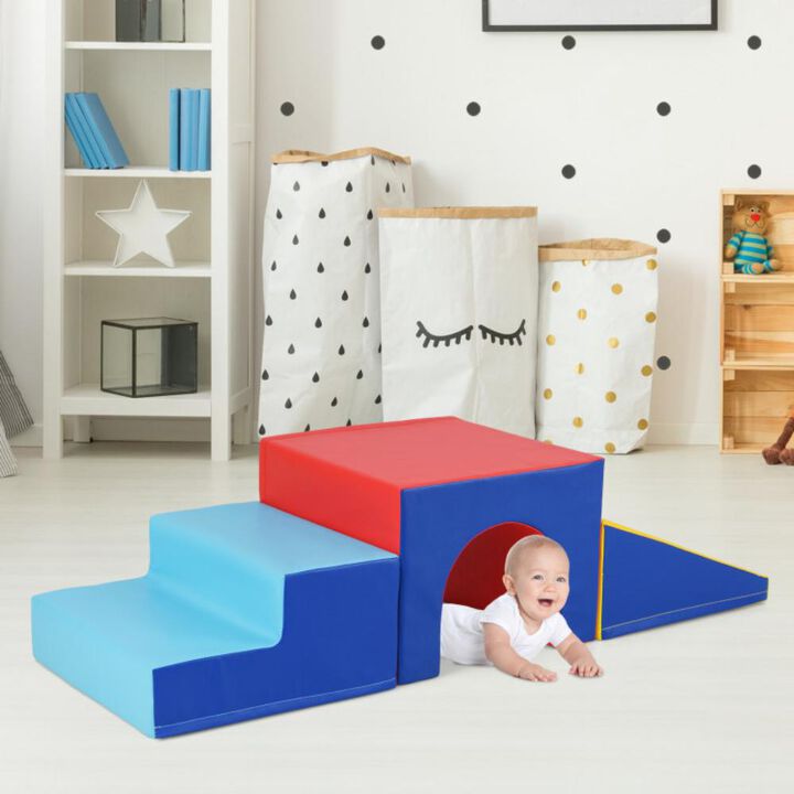 Hivvago Climb and Crawl Foam Block Play Set for Infant Baby