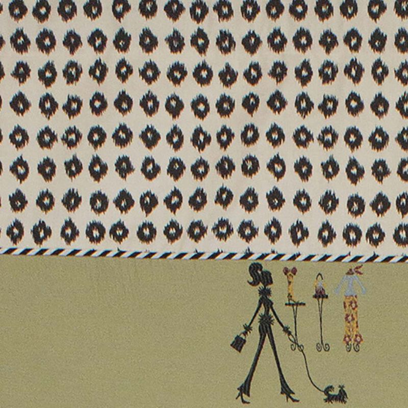 RLF Home Shopaholic Window Treatment Banded Valance 3" Rod Pocket 50" x 16" sage