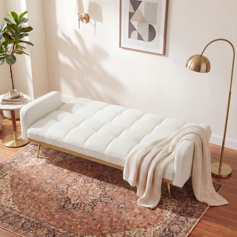 Wosdik Teddy Fleece Adjustable Futons image number 2