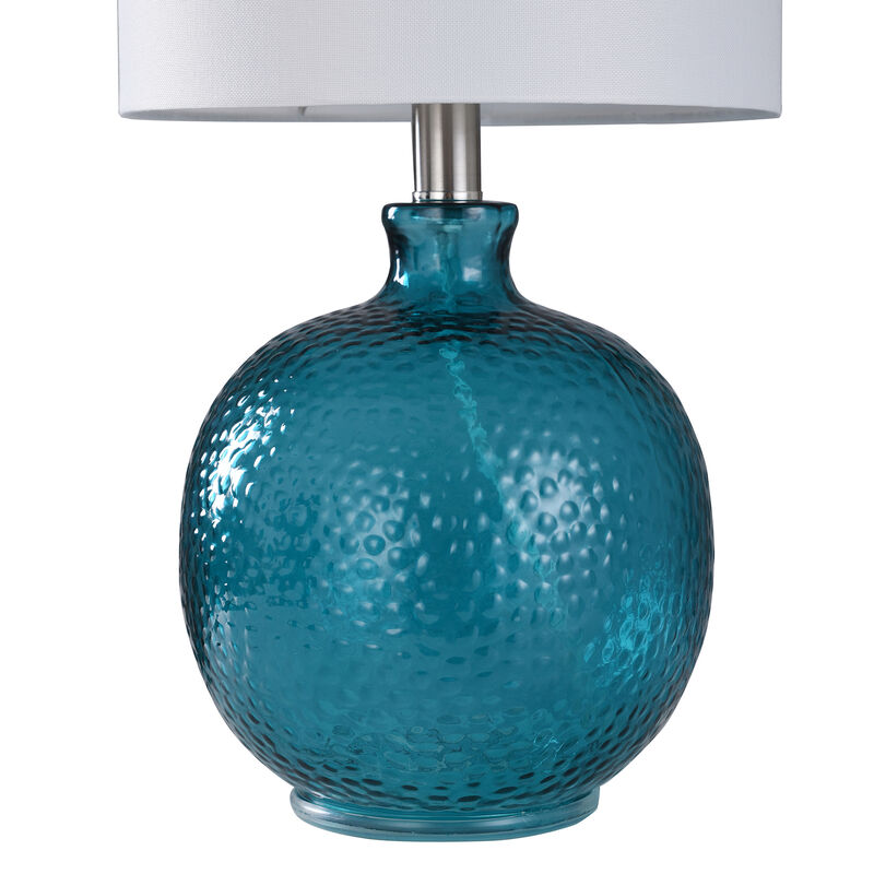 Cerulean Spanish Glass Ball Lamp (Set of 2)