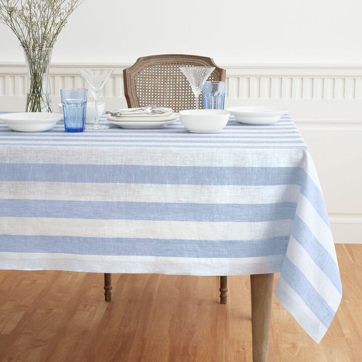Linen Tablecloth - Cabana Stripe