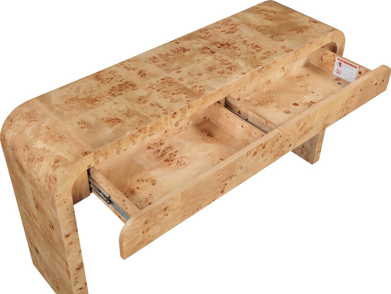 Meridian Furniture Cresthill Natural Ash Console Table