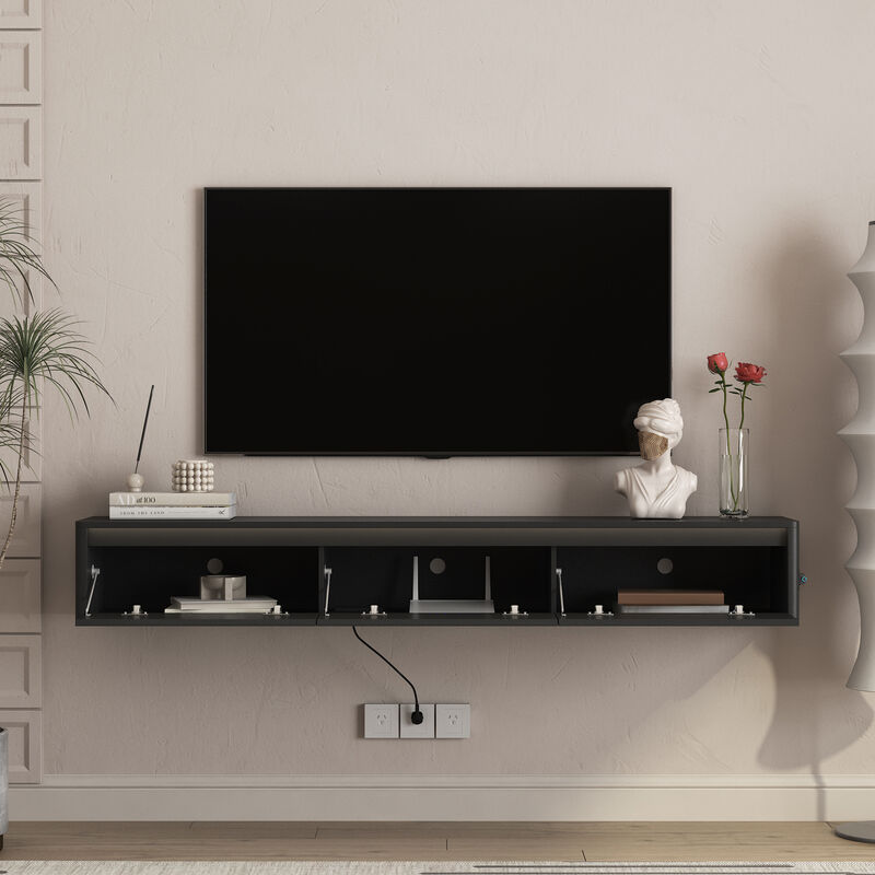 Rurux Floating TV Stand image number 2
