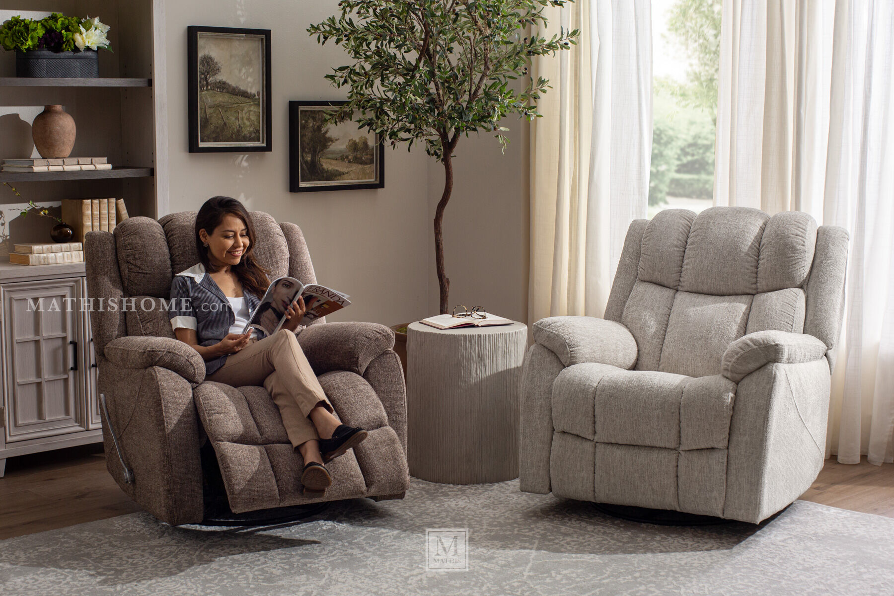 Jasper Swivel Glider Recliner | Mathis Home