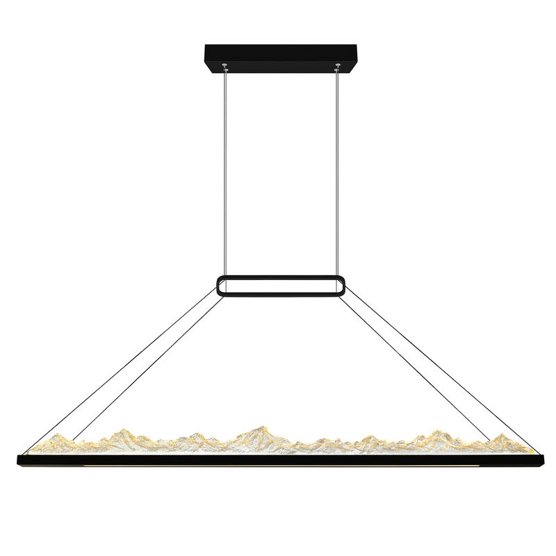 Himalayas Integrated LED Black Island/Pool Table Light