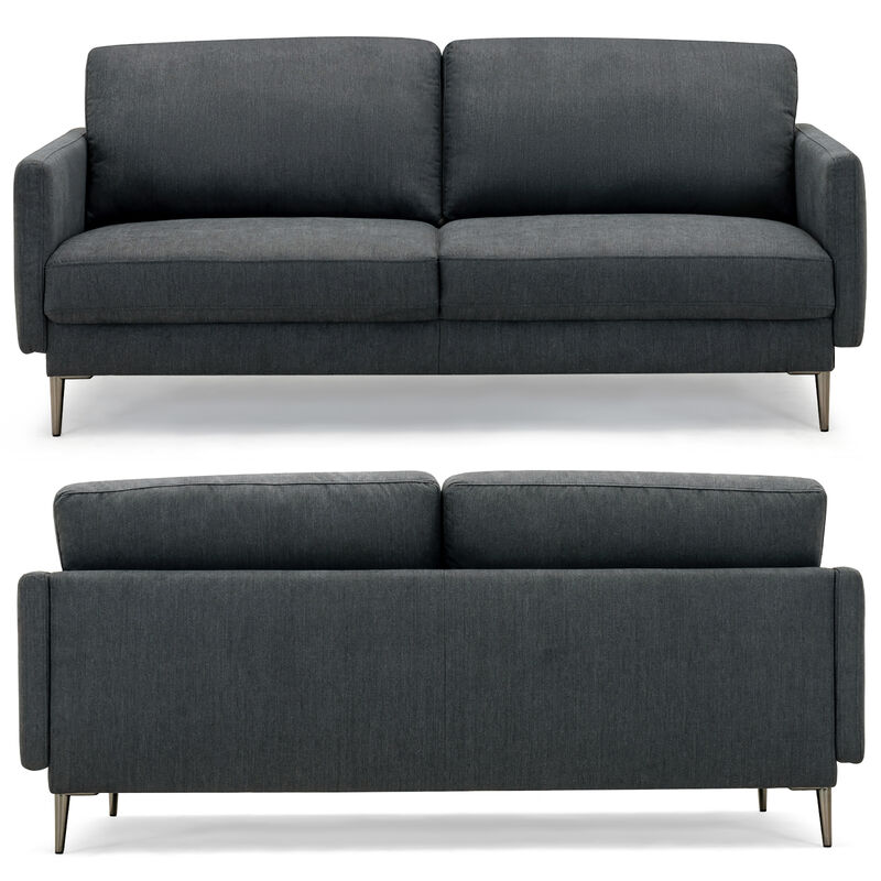 Fabric Sofa Couch Living Room Small Apartment Furniture w/ Metal Leg