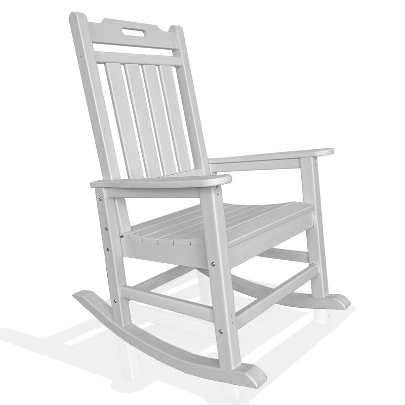 ResinTEAK Outdoor Rocking Chair For Fire Pits, Patio, Porch, and Deck, New Classic Collection