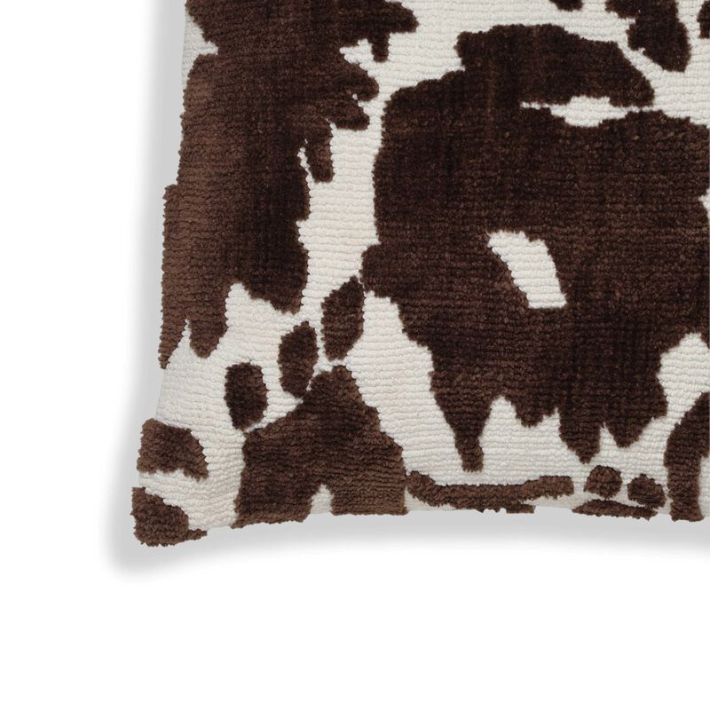 Tov Furniture Coast Chocolate Brown Tufted 26" Square Pillow image number 2