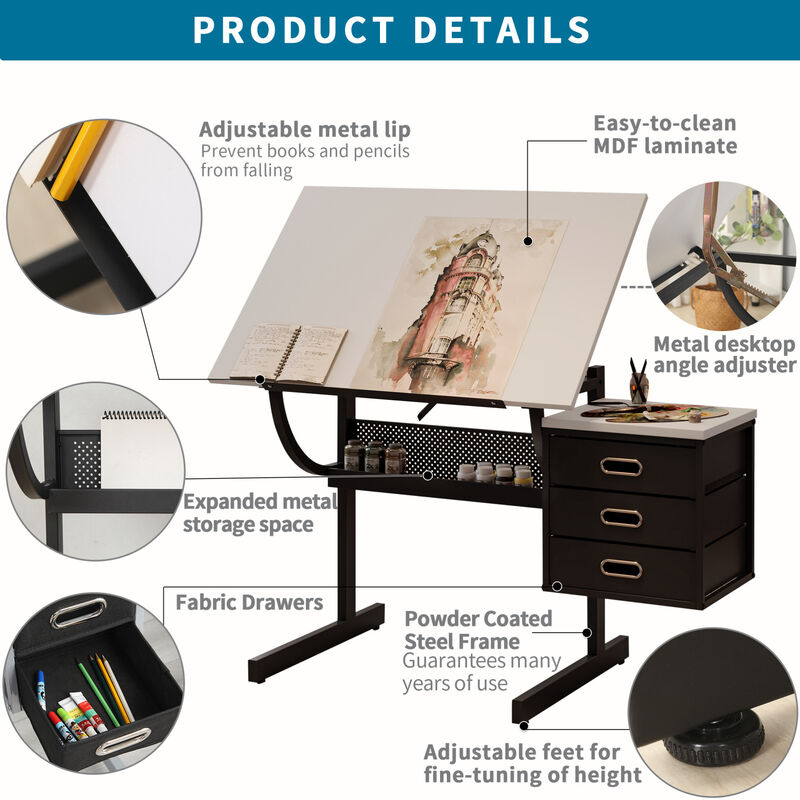 Adjustable Drafting Table image number 4