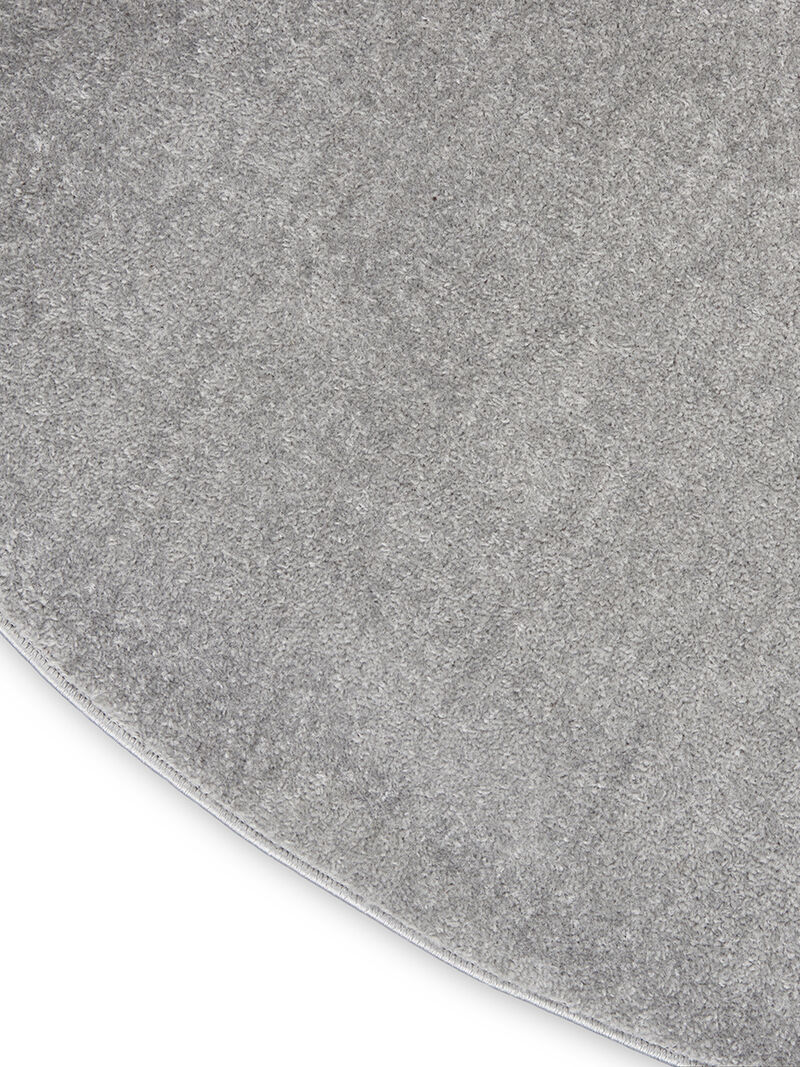 Nourison Essentials NRE01 Silver/Gray 4' x Round Rug image number 4