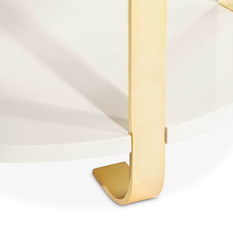 Michael Amini Ariana End Table - Gold
