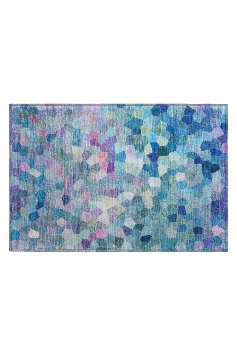 Kaleidoscope KL1 Turquoise 9' x 12' Rug image number 9