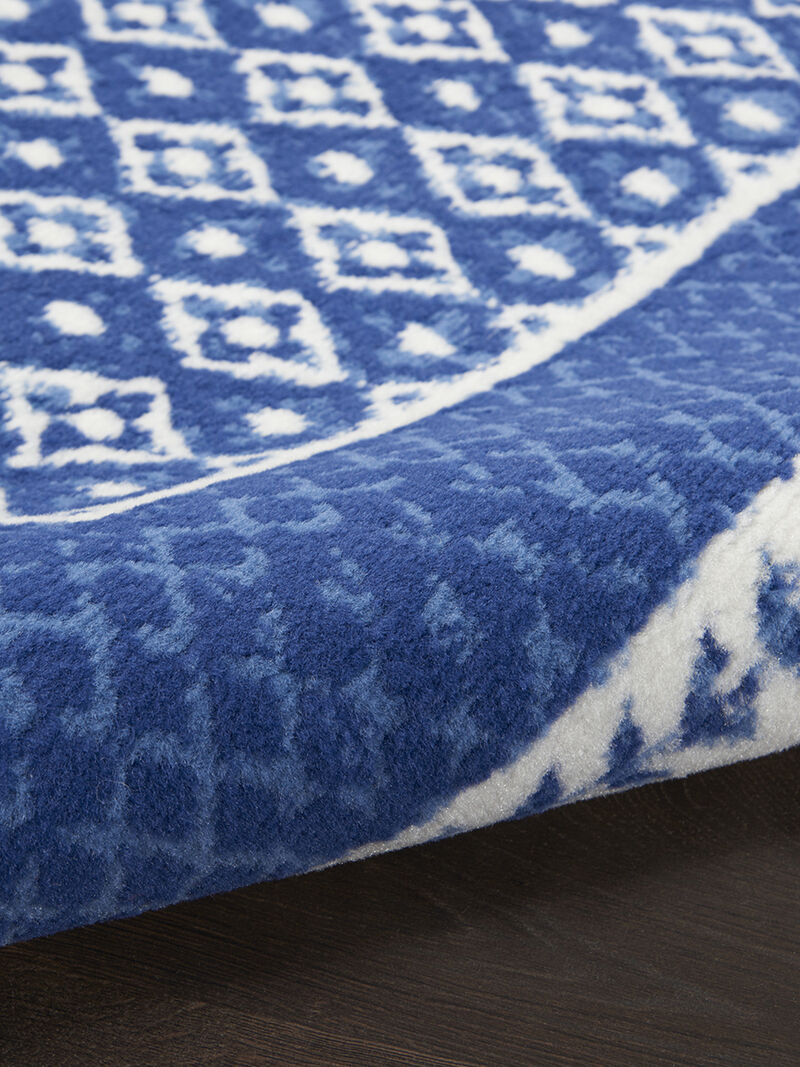 Whimsicle WHS13 Navy 8' x Round Rug image number 4