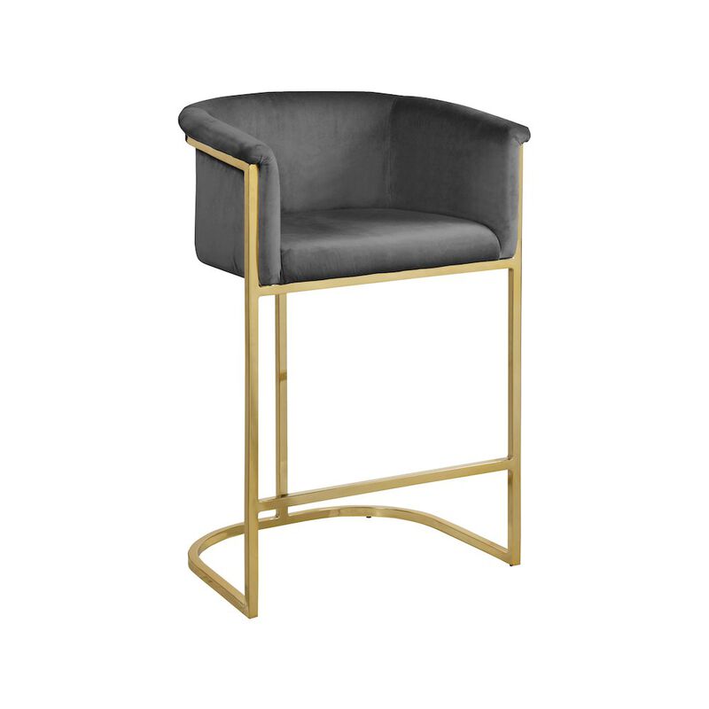 Meridian Furniture Donatella Velvet Stool