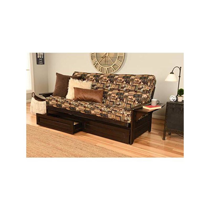 Phoenix Frame-Espresso Finish-Peter's Cabin Mattress-Storage Drawers image number 1