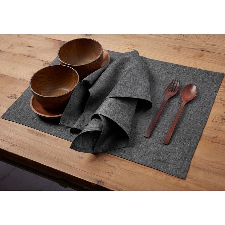 Solino Home 100% Pure Linen Dinner Napkins 20 x 20 Inch Set of 4 | Athena